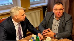 Gmina Stare Pole. Spotkanie Wójta Marka Szczypiora z Wiceministrem Aktywów Państwowych.