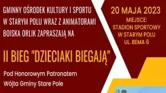 Stare Pole. Dzieciaki Biegają – ruszyły zapisy do II Biegu dla dzieci&#8230;