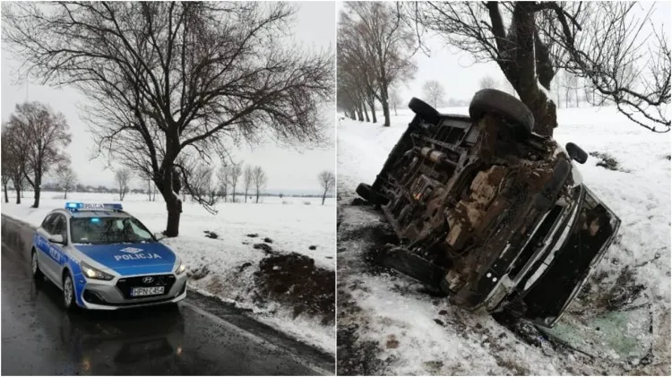 DK55. Wypadek busa w Dębinie – policja wyjaśnia przyczyny zdarzenia.