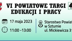 Sztum. Powiatowe Targi Edukacji i Pracy.