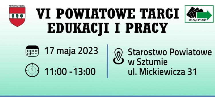 Sztum. Powiatowe Targi Edukacji i Pracy.