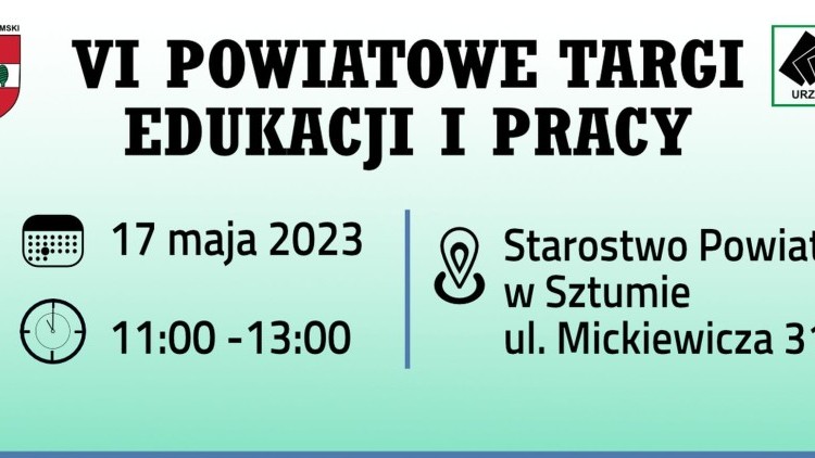 Sztum. Powiatowe Targi Edukacji i Pracy.