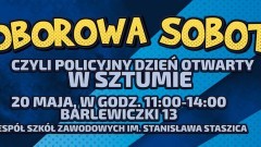 Powiat sztumski. Doborowa sobota w Barlewiczkach – policjanci zapraszają na Dzień Otwarty.