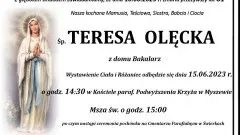 Zmarła Teresa Olęcka. Miała 81 lat.