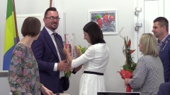 Wójt Arkadiusz Skorek z wotum zaufania i absolutorium za wykonanie budżetu za 2022 rok. Zobacz pełne nagranie XLIX sesji VIII kadencji Rady Gminy Miłoradz.