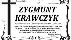 Zmarł Zygmunt Krawczyk. Miał 64 lata.