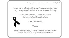 Kondolencje Przewodniczącego Gminy Malbork, Radnych i Sołtysów Gminy.