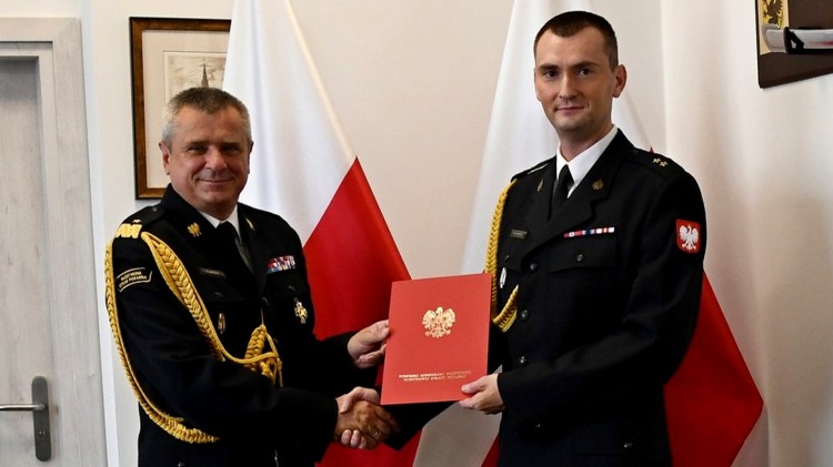 Nowy Dwór Gdański. Powierzenie obowiązków Zastępcy Komendanta Powiatowego PSP.