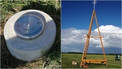 Powiat nowodworski. W Marzęcinie powstaje geodezyjna wieża triangulacyjna.