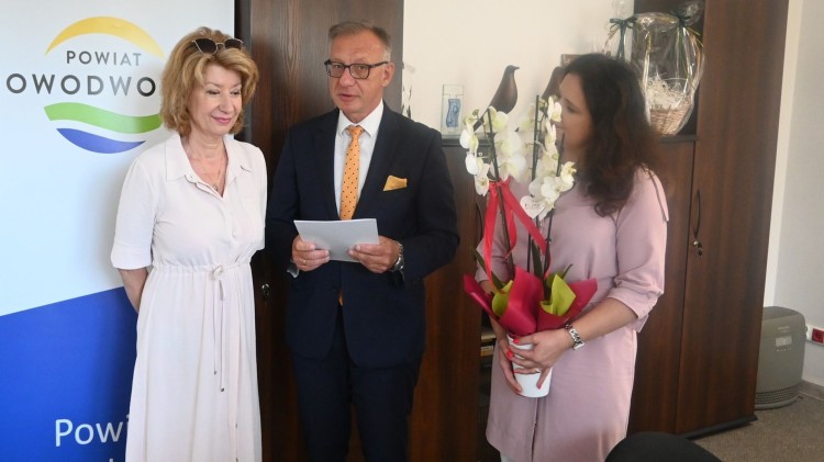 Nowy Dwór Gdański. Uroczyste pożegnanie Izabeli Narewskiej.