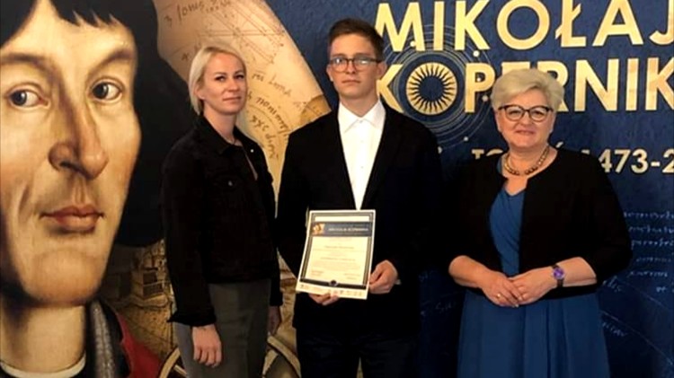 Nowy Dwór Gdański. Uczeń LO laureatem ogólnopolskiego konkursu o Mikołaju Koperniku.