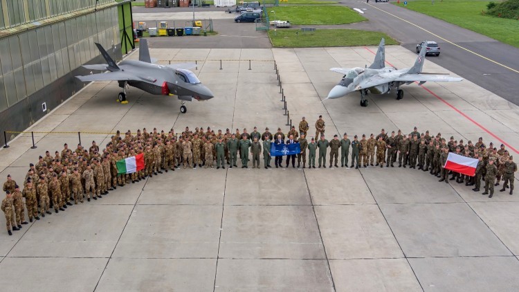 Malbork. Włoskie F-35 rozpoczęły Air Policing.