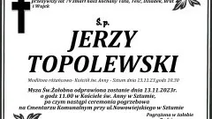 Zmarł Jerzy Topolewski. Miał 79 lat.