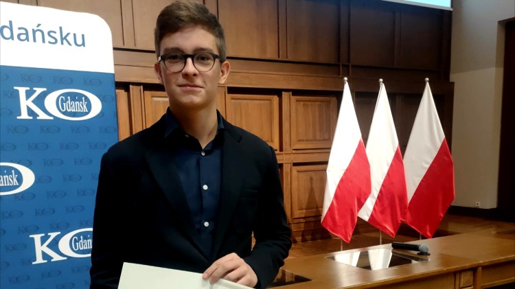 Nowy Dwór Gdański. Marcel Werbowy odebrał Stypendium Prezesa Rady Ministrów.