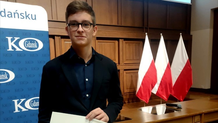 Nowy Dwór Gdański. Marcel Werbowy odebrał Stypendium Prezesa Rady Ministrów.