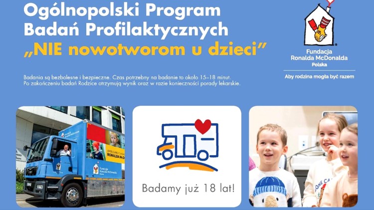 Nowy Dwór Gdański. NIE nowotworom u dzieci – bezpłatne badanie USG dla najmłodszych.