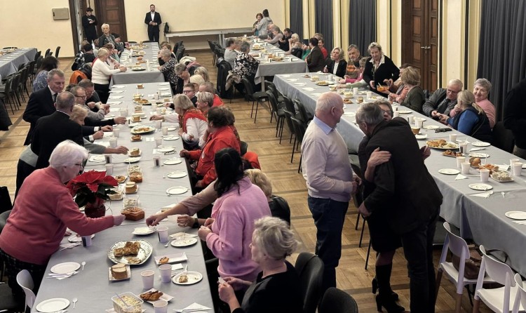Nowy Dwór Gdański. Spotkanie wigilijne seniorów.