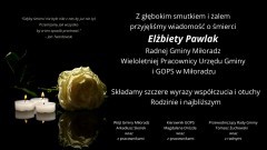 Kondolencje Wójta Gminy Miłoradz, Kierownika GOPS i Przewodniczącego Rady Gminy.