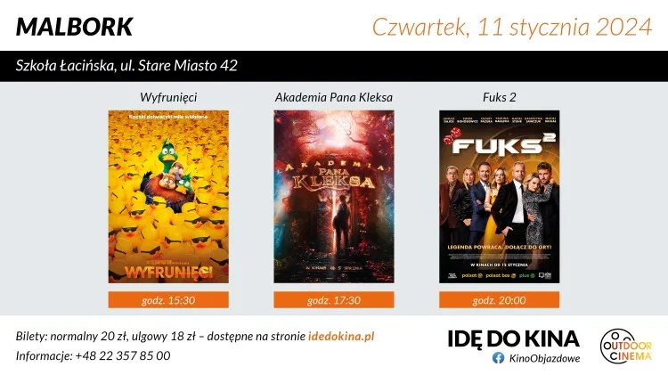 Kino w Malborku! Mamy dla was bilety na Akademię Pana Kleksa, Wyfrunięci&#8230;