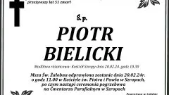 Zmarł Piotr Bielicki. Miał 51 lat.