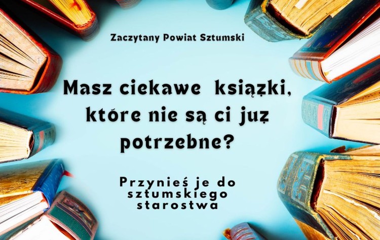 Zaczytany Powiat Sztumski – wkrótce kiermasz książek w Starostwie.