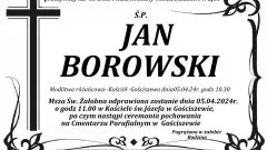 Zmarł Jan Borowski. Miał 83 lata.