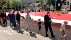 Sztum. Obchody 233. rocznicy uchwalenia Konstytucji 3 Maja.