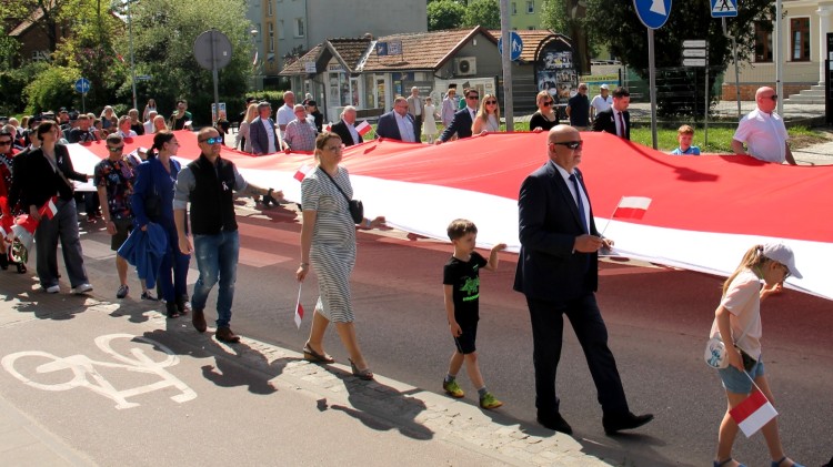 Sztum. Obchody 233. rocznicy uchwalenia Konstytucji 3 Maja.