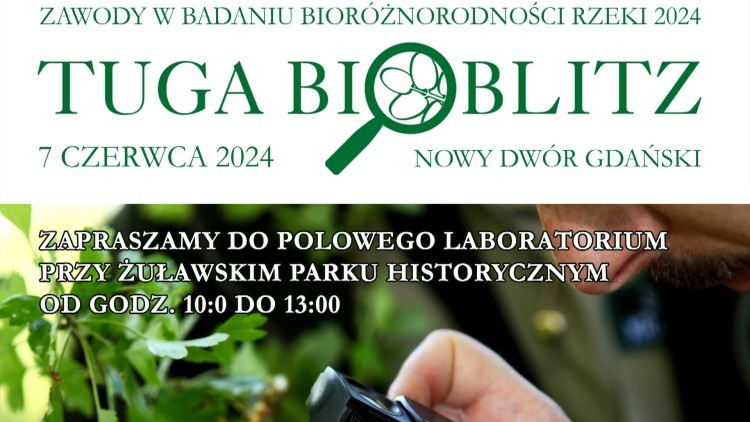 Nowy Dwór Gdański. Wkrótce zawody w badaniu bioróżnorodności rzeki Tuga - Bioblitz 2024.
