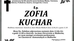 Zmarła Zofia Kuchar. Miała 86 lat.