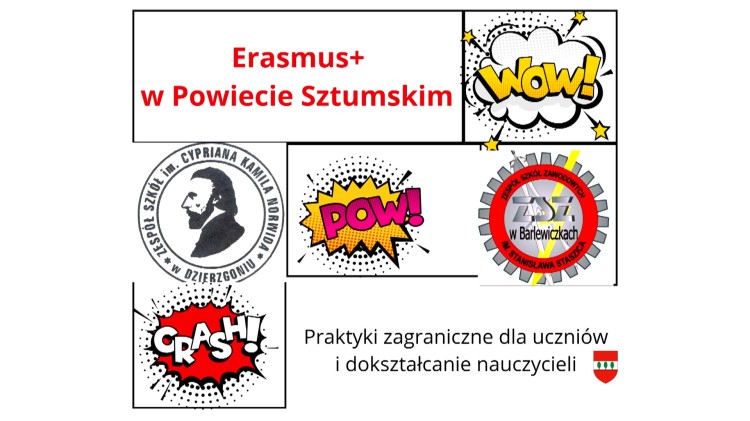 Powiat sztumski. Blisko 130 tys. euro dofinansowania dla szkół w ramach Erasmus+.