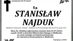 Zmarł Stanisław Najduk. Żył 94 lata.