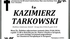 Zmarł Kazimierz Tarkowski. Miał 80 lat.