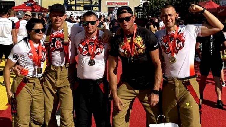 Sztum. Mł. kpt. Piotr Spiżewski srebrnym medalistą Mistrzostw Polski i Europy FireFit.