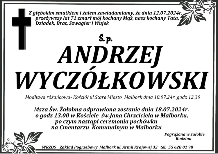 Zmarł Andrzej Wyczółkowski. Miał 71 lat.