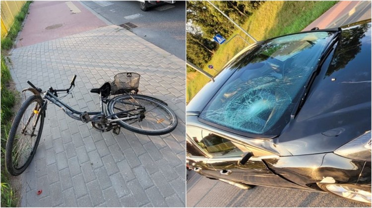 Osobówka potrąciła rowerzystkę w Nowej Wsi Malborskiej - kobieta trafiła…