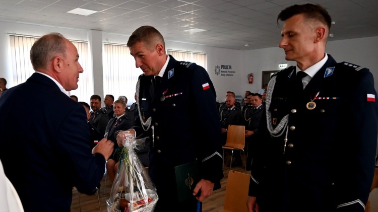 Wspólne obchody Święta Policji funkcjonariuszy z Malborka i Nowego Dworu Gdańskiego.
