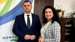 Nowy Dwór Gdański. Spotkanie Starosty z Członkiem Zarządu Województwa Pomorskiego.