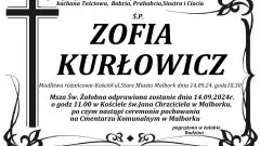 Zmarła Zofia Kurłowicz. Miała 101 lat.