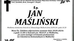 Zmarł Jan Maśliński. Miał 66 lat.