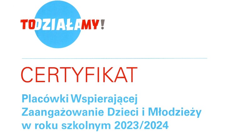 Malbork. Technikum nr 3 z certyfikatem UNICEF Polska.