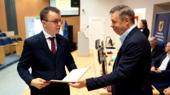 Ślubowanie radnych Młodzieżowego Sejmiku Województwa Pomorskiego.