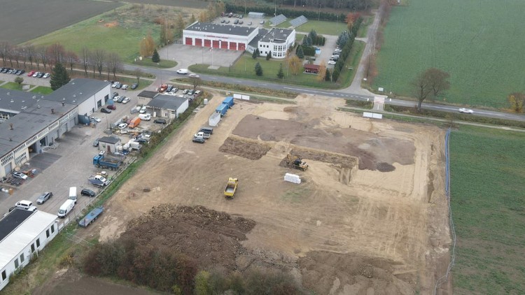 Nowy Dwór Gdański. Trwa budowa Centrum Ratowniczo – Gaśniczego.