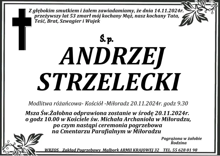 Zmarł Andrzej Strzelecki. Miał 53 lata.