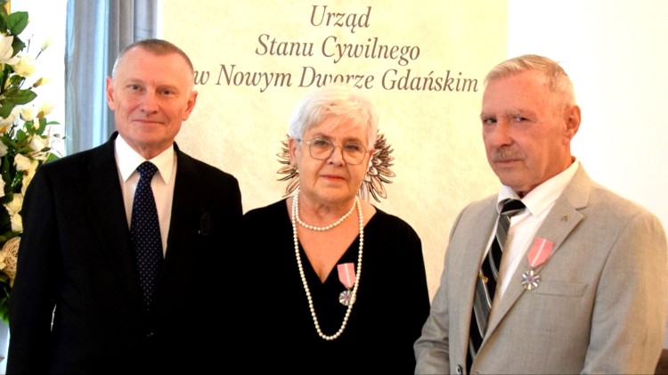 Nowy Dwór Gdański. Złote Gody państwa Krystyny i Stanisława Müller.