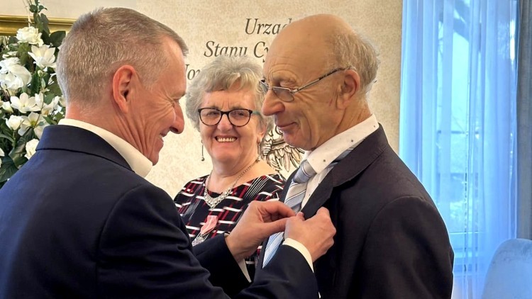 Nowy Dwór Gdański. Złote Gody państwa Jadwigi i Jerzego Jarosińskich.