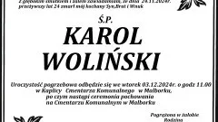 Odszedł Karol Woliński. Żył 24 lata.