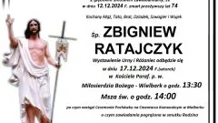 Zmarł Zbigniew Ratajczyk. Żył 74 lata.