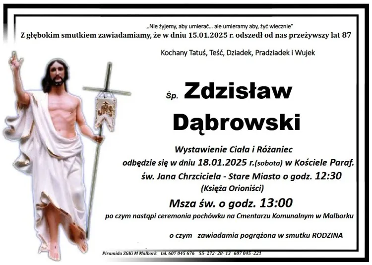 Zmarł Zdzisław Dąbrowski. Miał 87 lat.