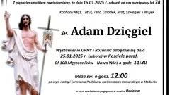 Zmarł Adam Dzięgiel. Miał 78 lat.